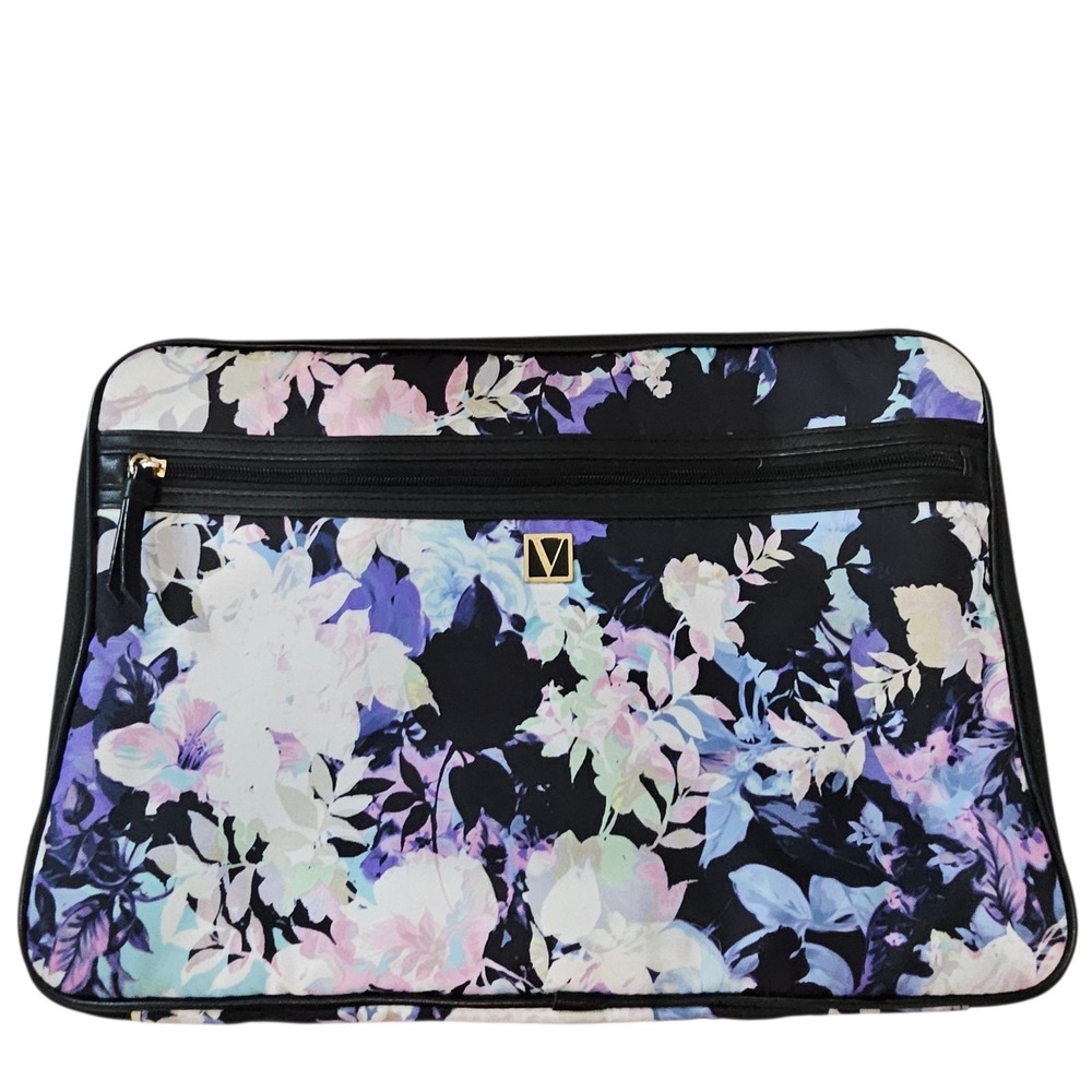VICTORIA'S SECRET VS PINK VINTAGE LAPTOP TABLET IPAD CASE BAG Floral Print